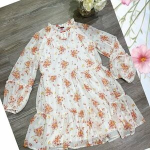 Vince Camuto Ivory Floral Dress size xs